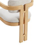 Tappelle Mid-Century Modern Dining Arm Chair - front view