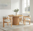Tapelle 51" Round Storage Dining Table - front view