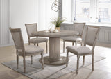 JESSDC Upholstered Dining Chair in Grey - front view