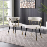 Antoine Glam Upholstered Dining Chair - front view