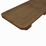 Dinsmore 160" Mid Century Modern Fluted Rectangle Dining Table - side view