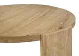 Bristol 40" Mid-Century Modern Round Coffee Table - detail view