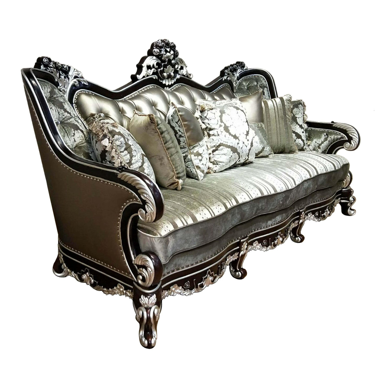 Monica Cherry Sofa & Loveseat Set — product view 2