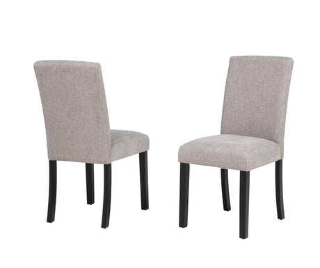 Yvonne Transitional Upholstered Fabric Parson Dining Chairs