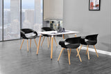Serena Streamlined Dining Arm Chair - front view