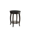 Alysa Round Side Table with Drawer & Shelf