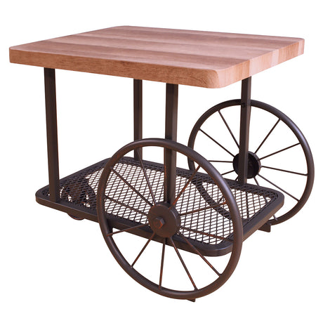 Francie Industrial Cart Tables
