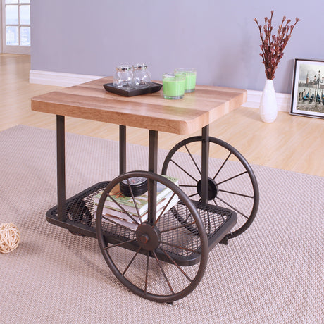 Francie Industrial Cart Tables
