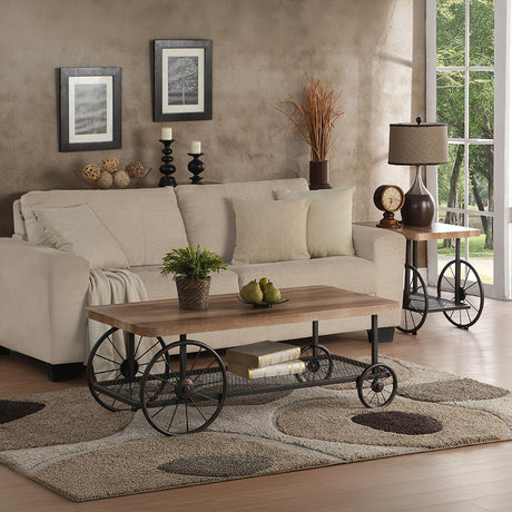 Francie Industrial Cart Tables