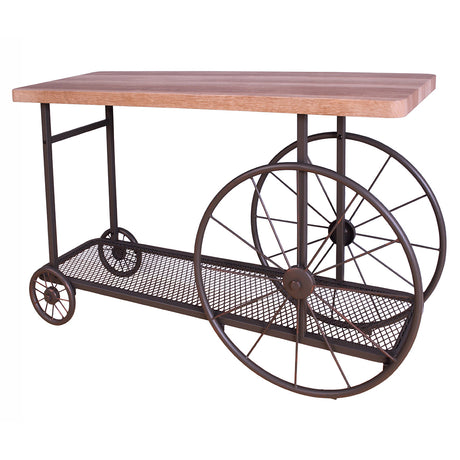 Francie Industrial Cart Tables