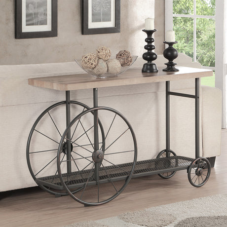 Francie Industrial Cart Tables