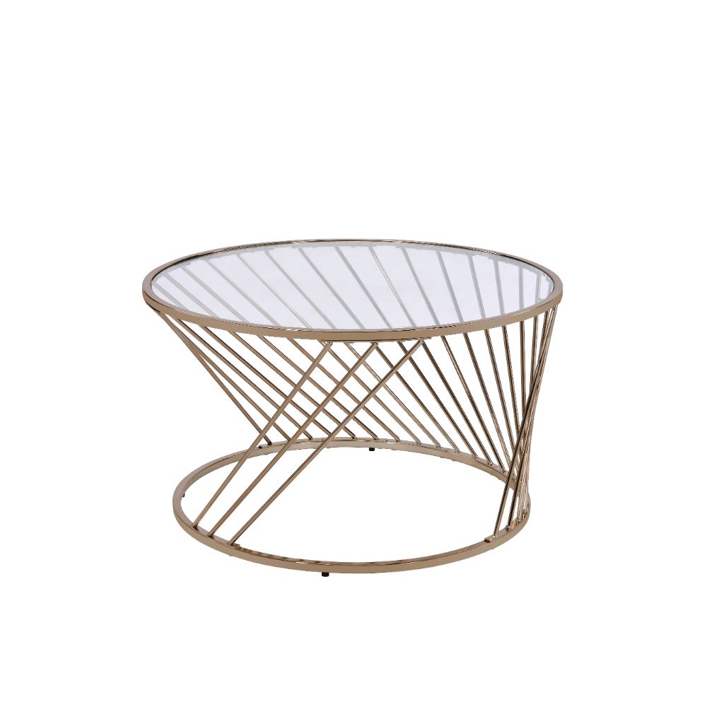 Bluelipe Round Glass Coffee Table