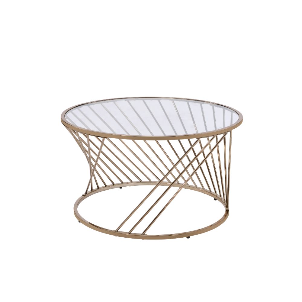 Bluelipe Round Glass Coffee Table