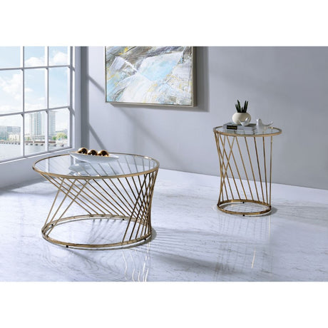 Bluelipe Round Glass Coffee Table