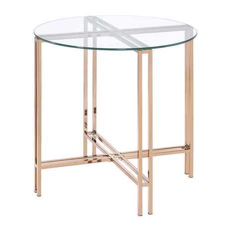 Veises Glass-Top Accent Tables