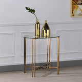 Veises Glass-Top Accent Tables