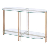 Veises Glass-Top Accent Tables