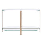 Veises Glass-Top Accent Tables