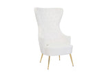 Interior backrest showing rhythmic button tufting pattern