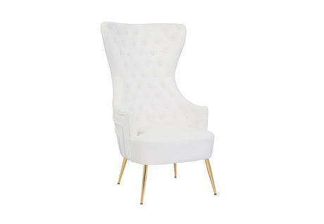 Interior backrest showing rhythmic button tufting pattern