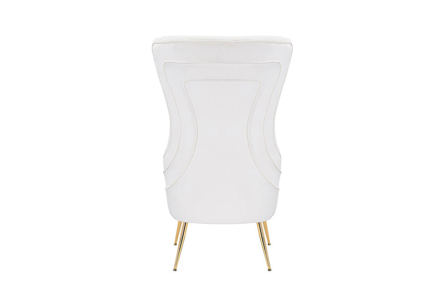 Destiny accent chair in gray velvet for office or guest seating