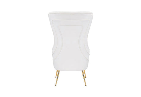 Destiny accent chair in gray velvet for office or guest seating