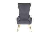 The Blair accent chair styled in a modern living room setting.