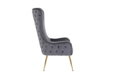 Close-up of the stitching details on the Blair high-back chair.