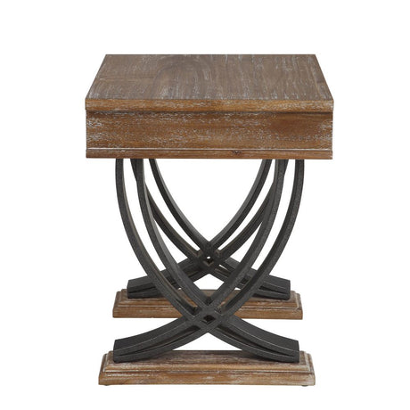 Pellio Rustic Industrial Coffee & End Table