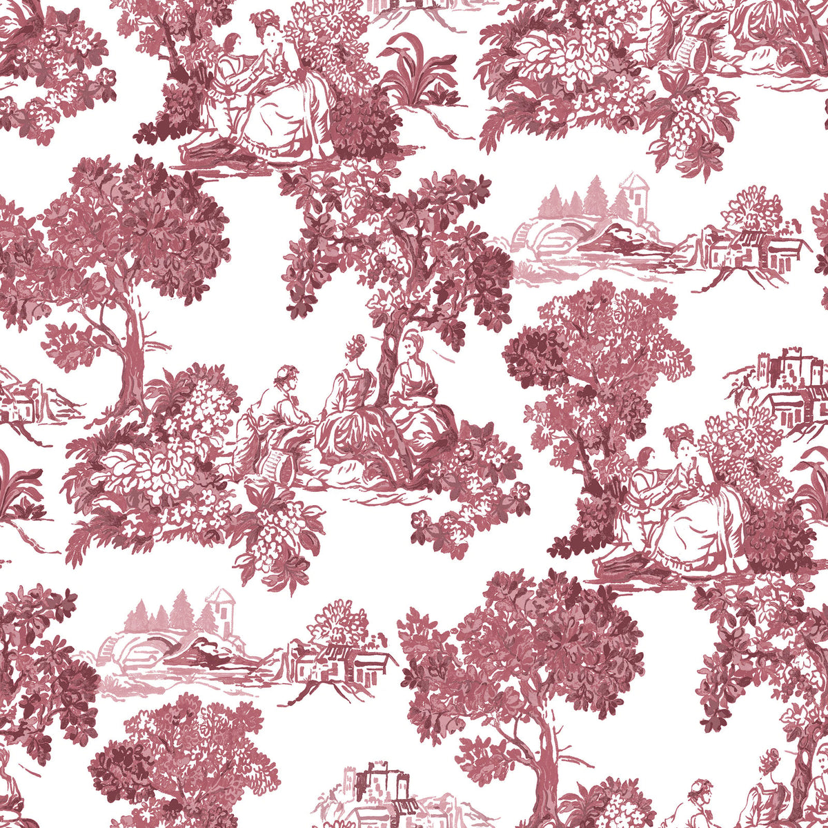 Galerie Blooming Garden Toile Wallpaper
