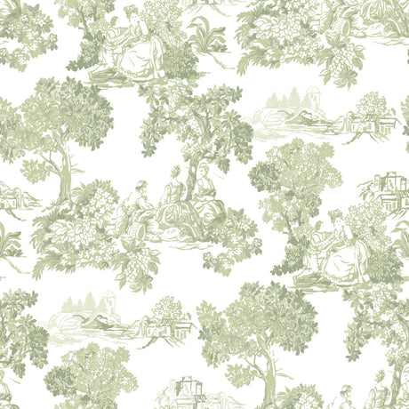 Galerie Blooming Garden Toile Wallpaper