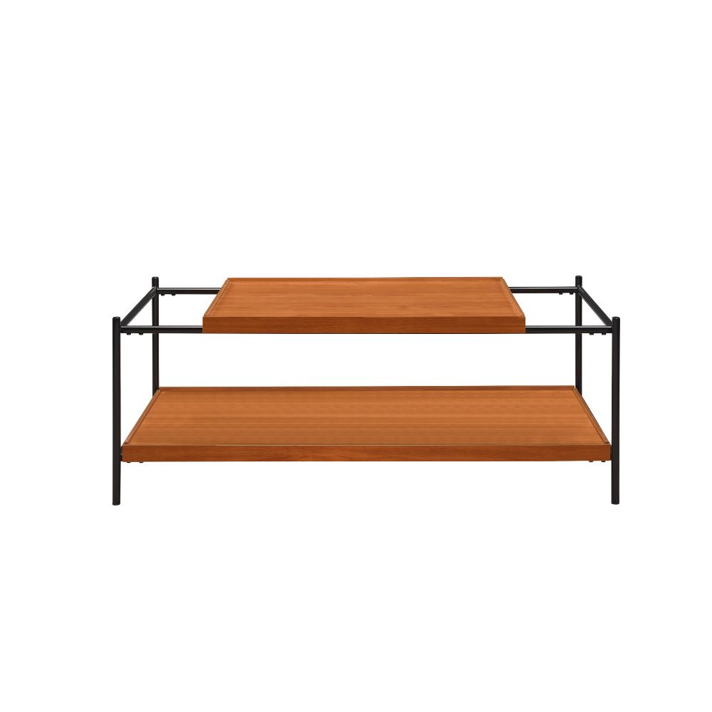 Oaken Industrial Coffee Table & Serving Cart