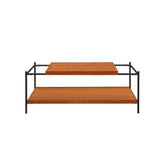 Oaken Industrial Coffee Table & Serving Cart