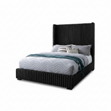 Adam Upholstered Wingback Bed - Queen & King