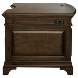 Hartshill Executive Desk, Credenza, File Cabinet & Bookcases - Traditional Home Office in Burnished Oak – view 15