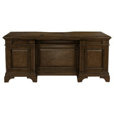 Hartshill Executive Desk, Credenza, File Cabinet & Bookcases - Traditional Home Office in Burnished Oak – view 17