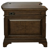 Hartshill Executive Desk, Credenza, File Cabinet & Bookcases - Traditional Home Office in Burnished Oak – view 18