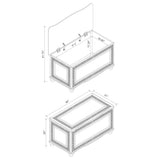 Finlay Cedar-Lined Storage Chest - Carved Trim, Turned Feet & Safety Hinge in Dark Tobacco – view 13
