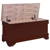Pablo 47" Cedar-Lined Storage Chest - Traditional Flip-Top Blanket Chest in Warm Brown – view 3