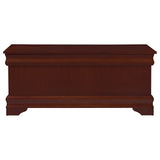 Pablo 47" Cedar-Lined Storage Chest - Traditional Flip-Top Blanket Chest in Warm Brown – view 4