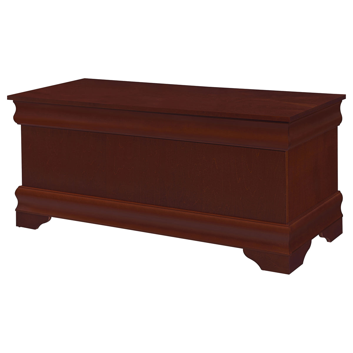Pablo 47" Cedar-Lined Storage Chest - Traditional Flip-Top Blanket Chest in Warm Brown – view 5