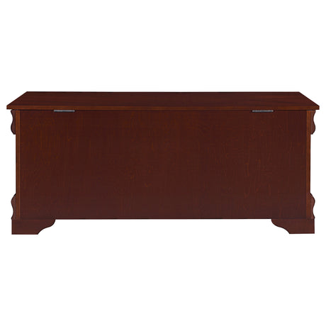 Pablo 47" Cedar-Lined Storage Chest - Traditional Flip-Top Blanket Chest in Warm Brown – view 8