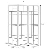 Katerina 3-Panel Shoji Room Divider - Japanese-Inspired Folding Screen in Cherry & White – view 7