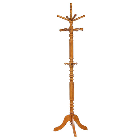Achelle 11-Hook Freestanding Coat Rack - Golden Brown