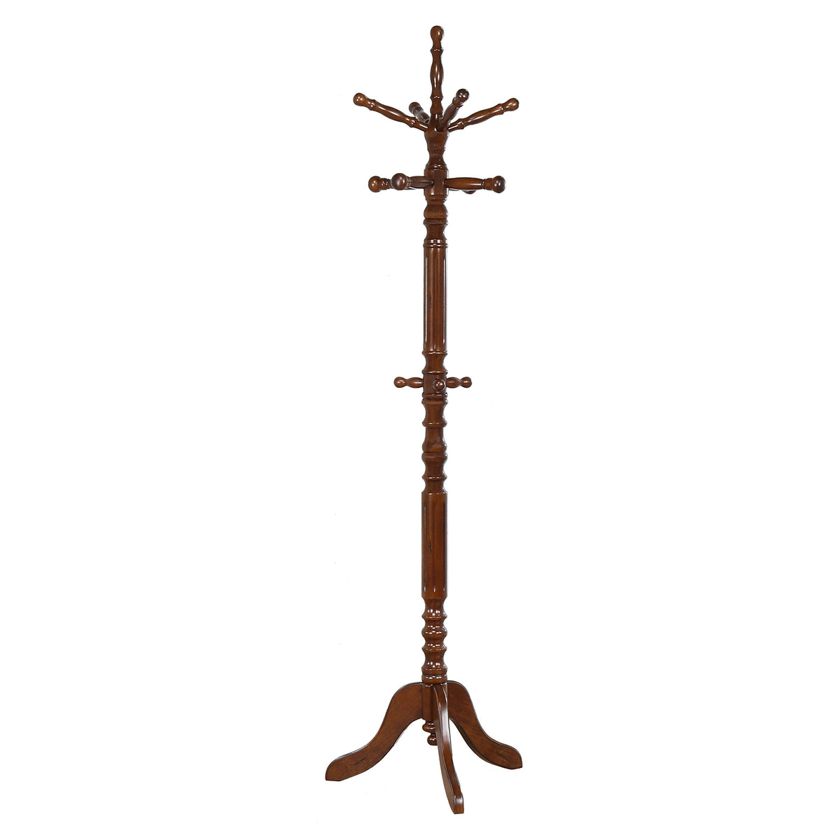 Achelle 11-Hook Freestanding Coat Rack - Tobacco