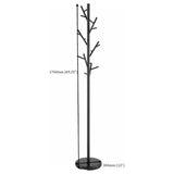 Clover 18-Hook Freestanding Metal Coat Rack - Tree-Inspired Design with Weighted Base in Matte Black – view 5