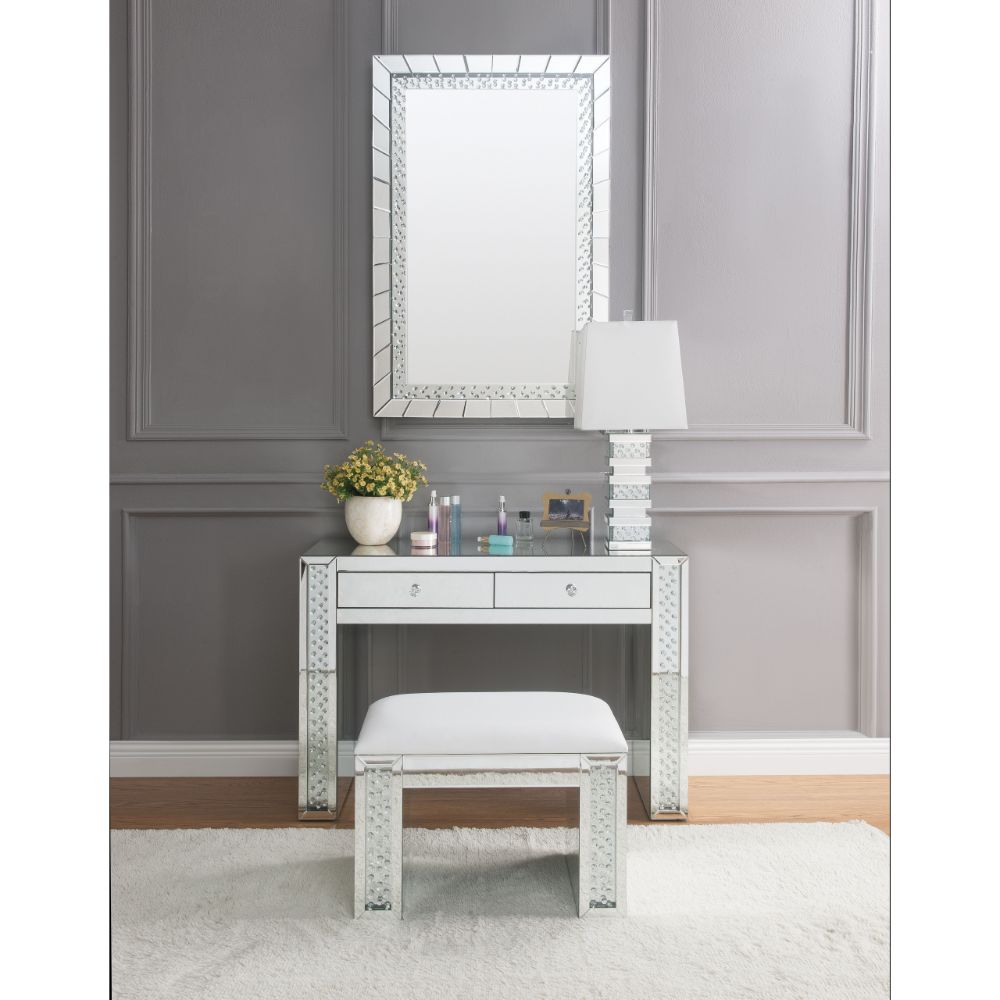 Nysa Mirrored Vanity Desk