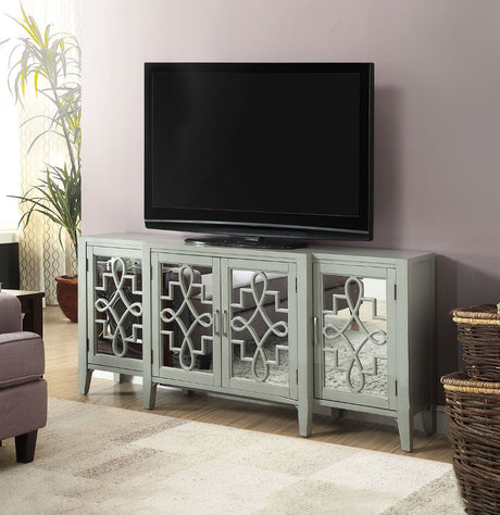 Kacia Mirrored Console Cabinet