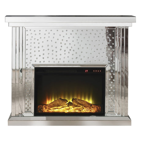 Nysa Mirrored LED Electric Fireplace