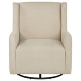 Serra Swivel Glider Chair - Sandy Beige Boucle for Nursery or Living Room – view 3